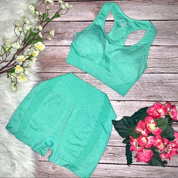 Pants - 🔥SALE🔥SET//High Waist Workout Shorts